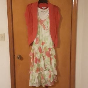 Spring dress with sweater